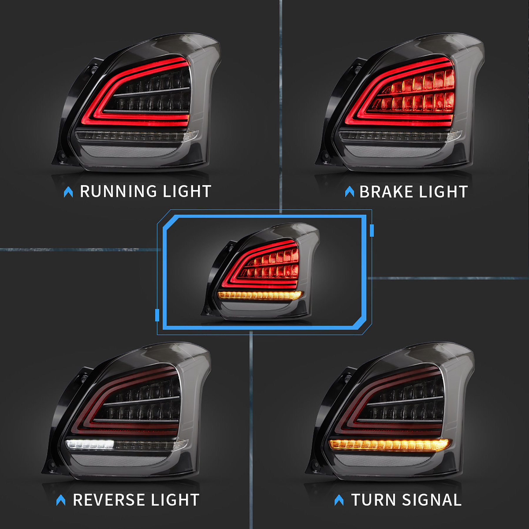 Swift LED Taillight with Sequential Indicator